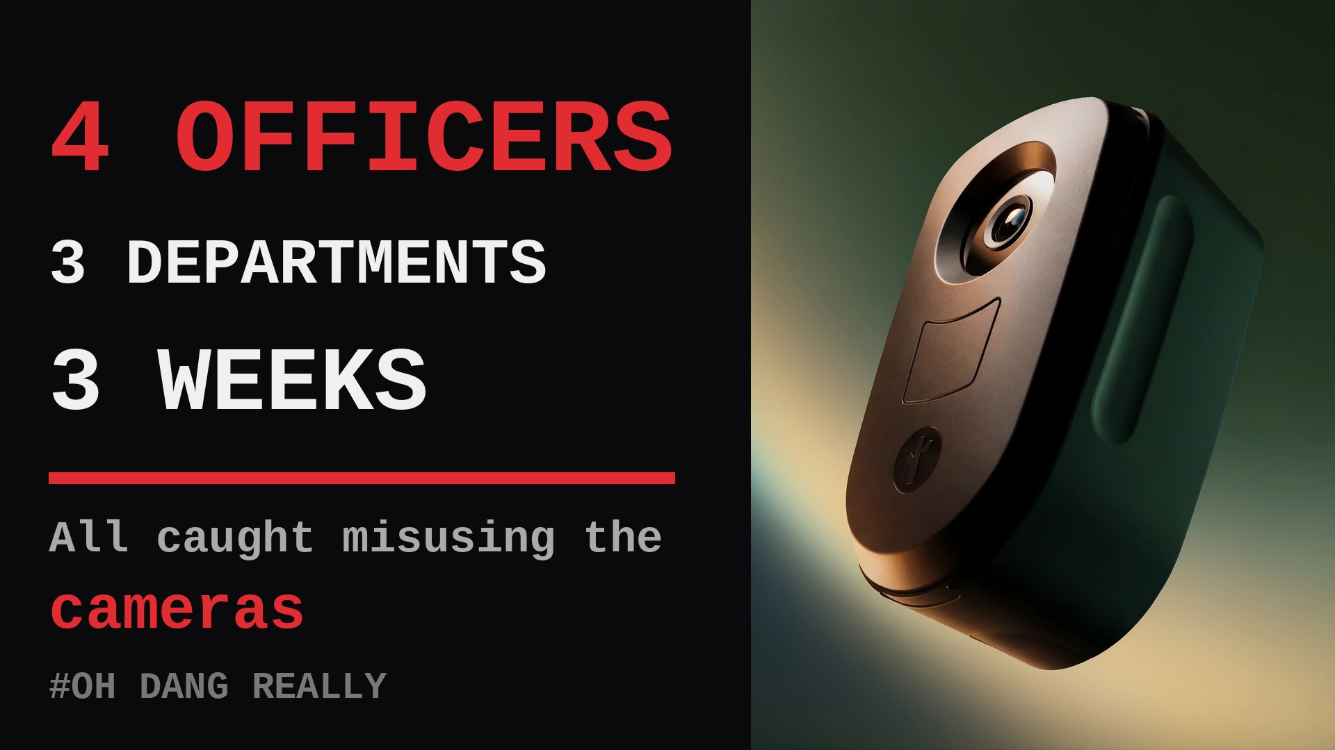 Massachusetts Camera Scandal 4 Officers Caught In 3 Weeks