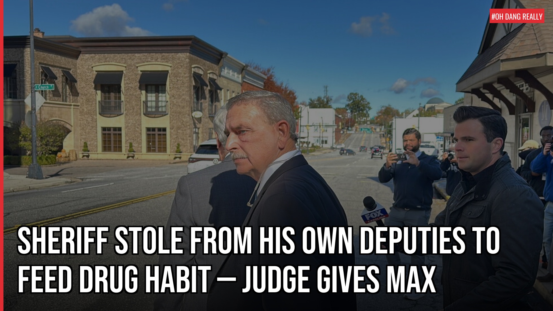 Sheriff Stole From His Own Deputies to Feed Drug Habit — Judge Gives Max