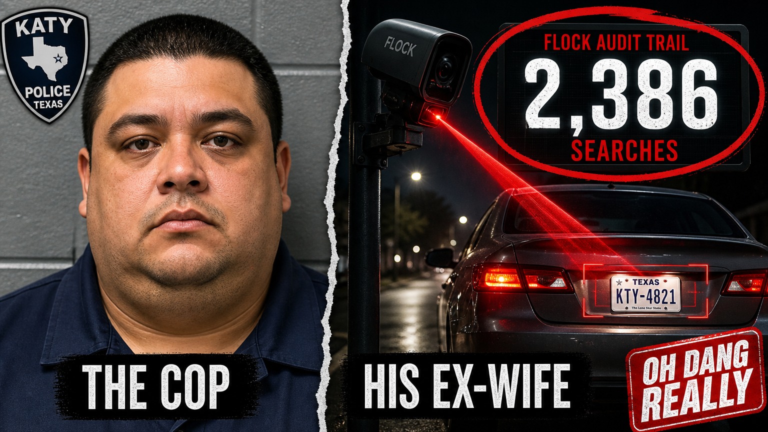Katy Cop Searched His Ex-Wife’s Plate 2,386 Times – Then Put A Tracker On Her Car