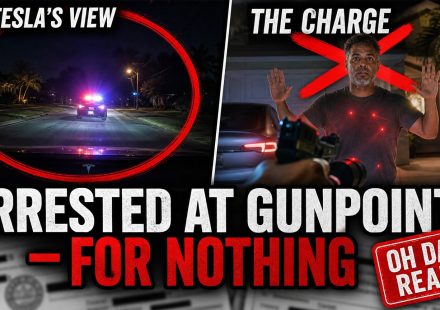 Kevin Finley was charged with fleeing after one second of tire contact with a painted line. His Tesla recorded the whole stop — and a judge threw the felony out before trial.