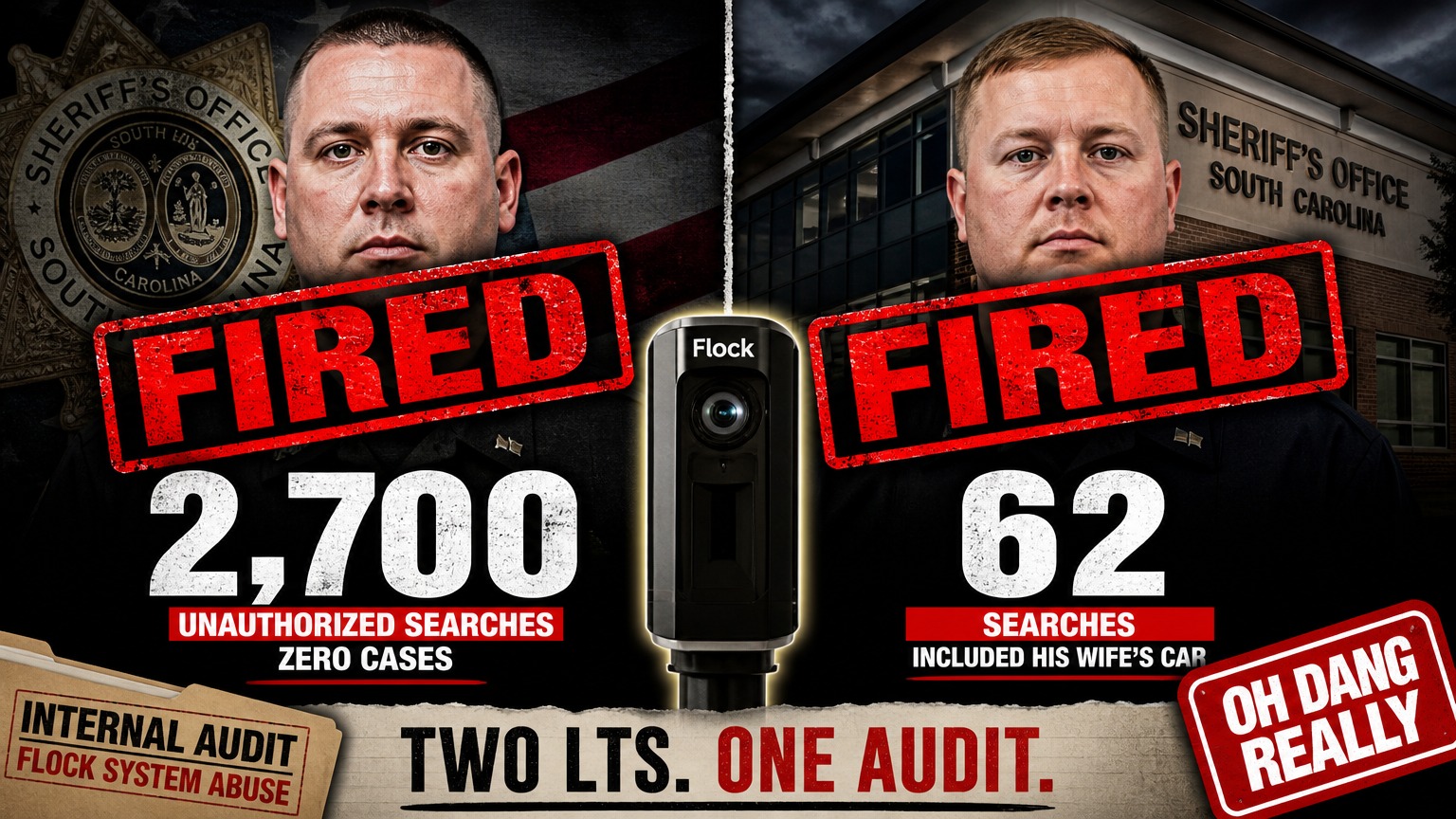 Lt. Ruben Carter and Lt. Kevin Smalls Fired After Flock Camera Audit