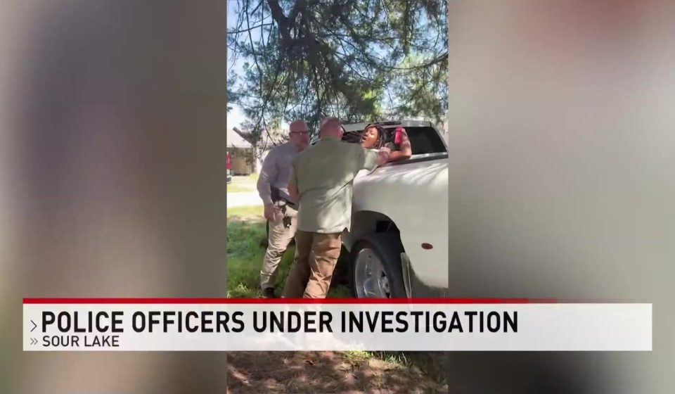 Sour Lake Police Chief Aaron Burleson helped detain Kendrick Bates outside his own home over an apparent traffic stop, police say - then told him "I'm the police chief, so deal with me." The city has now requested an outside review of its own chief.